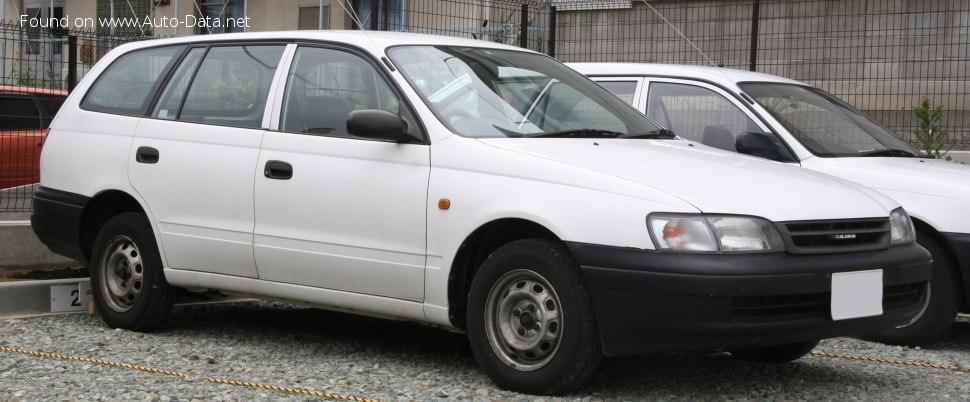 Toyota Caldina (T19) 2.0 D (73 Hp) Automatic /1992, 1993, 1994, 1995, 1996, 1997/  Specs - фото