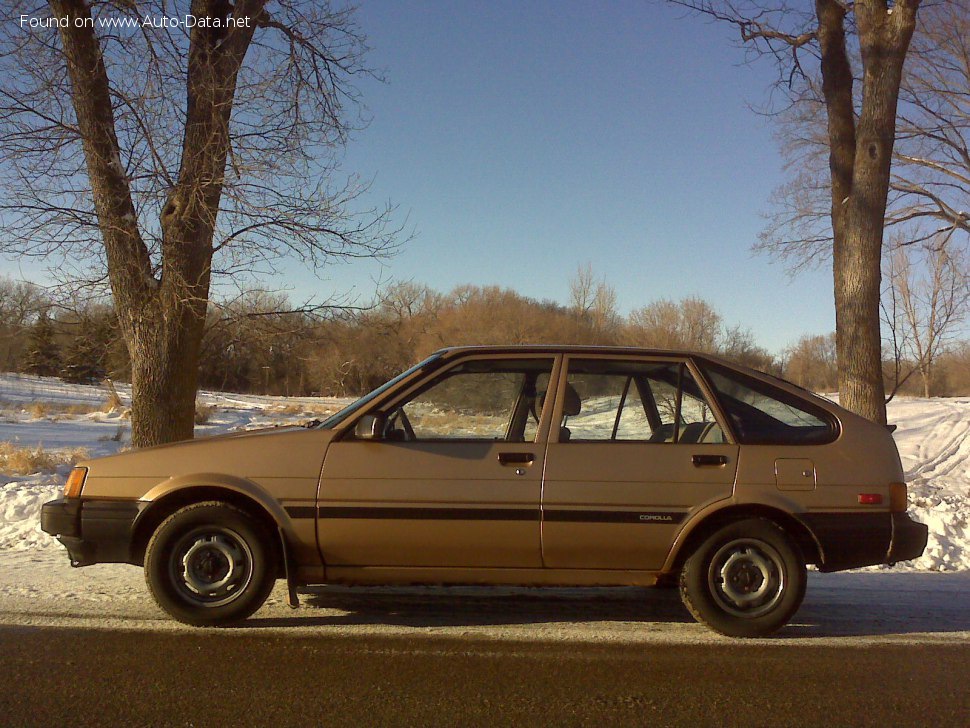 Toyota Corolla Hatch V (E80) 1.8 D (CE80) (64 Hp) /1983, 1984, 1985, 1986, 1987/ Specs - фото