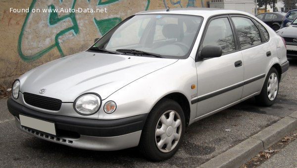 Toyota Corolla Hatch VIII (E110) 2.0 D (72 Hp) /1997, 1998, 1999/  Specs - фото