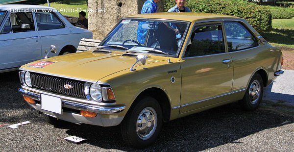 Toyota Corolla II 2-door sedan (E20) 1200 (68 Hp) /1970, 1971, 1972, 1973, 1974/  Specs - фото