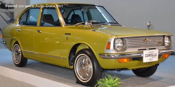 Toyota Corolla II 4-door sedan (E20) 1200 (73 Hp) /1970, 1971, 1972, 1973, 1974/  Specs - фото
