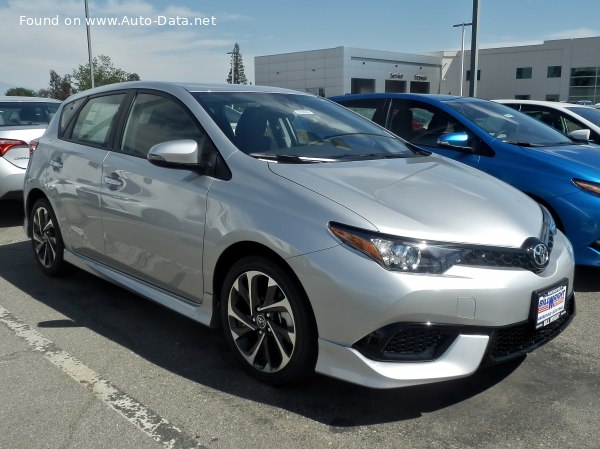 Toyota Corolla iM 1.8 VVT-i (137 Hp) /2016, 2017, 2018/  Specs - фото