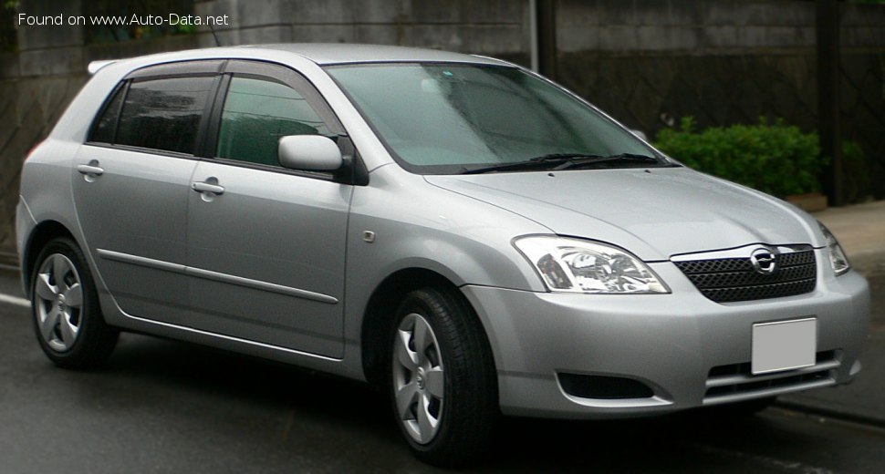 Toyota Corolla Runx 1.8i (136 Hp) Auromatic /2001, 2002, 2003, 2004, 2005, 2006/  Specs - фото