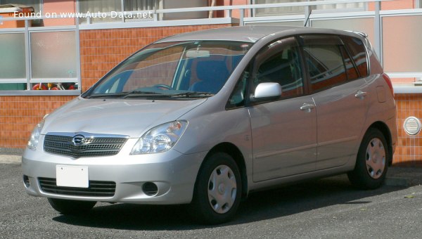 Toyota Corolla Spacio II (E120) 1.4 (97 Hp) /2001, 2002, 2003/  Specs - фото