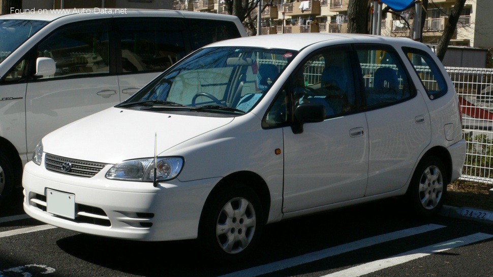 Toyota Corolla Spacio I (E110) 1.6i (110 Hp) Automatic /1997, 1998, 1999, 2000, 2001/  Specs - фото