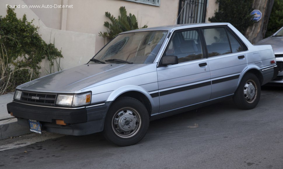 Toyota Corolla V (E80) 1.3 (AE80/EE80) (75 Hp) /1984, 1985, 1986, 1987/ Specs - фото