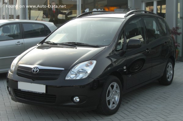 Toyota Corolla Verso I (E120) 1.6 i (110 Hp) Automatic /2001, 2002, 2003/  Specs - фото