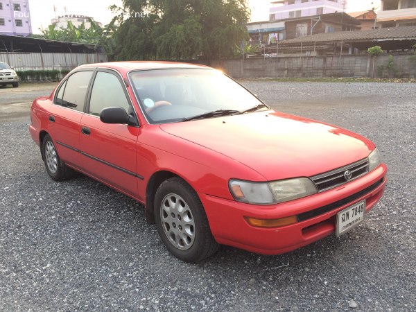 Toyota Corolla VII (E100) 1.3 XLI (75 Hp) Automatic /1995, 1996, 1997/  Specs - фото