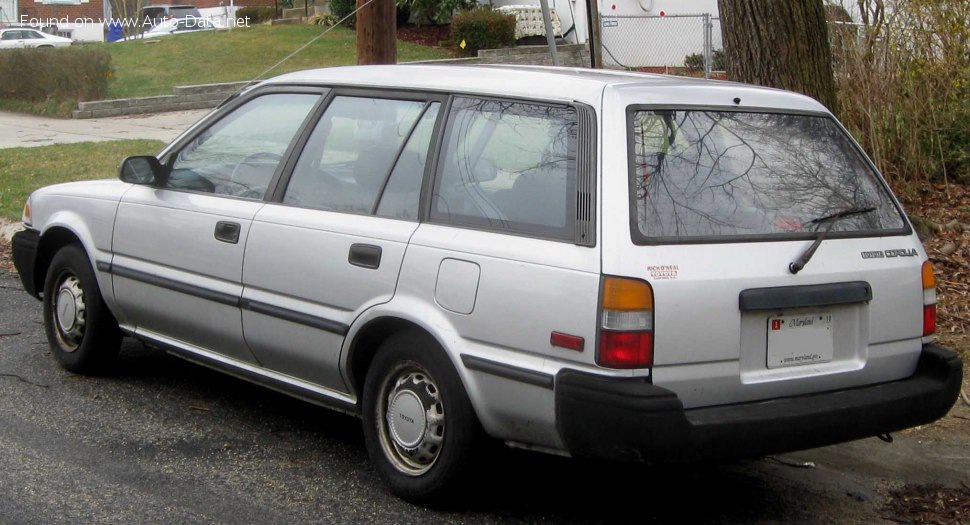 Toyota Corolla Wagon VI (E90) 1.8 D (CE90) (64 Hp) /1987, 1988, 1989, 1990, 1991, 1992/ Specs - фото