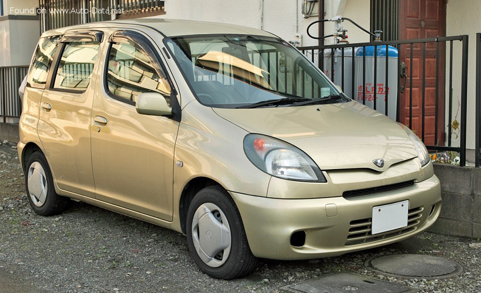 Toyota Funcargo 1.3i 16V (86 Hp) Automatic /1997, 1998, 1999, 2000, 2001, 2002, 2003, 2004, 2005/  Specs - фото