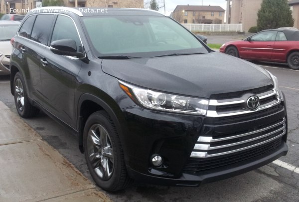Toyota Highlander III (facelift 2016) 3.5 V6 (296 Hp) Automatic /2016, 2017, 2018, 2019/  Specs - фото