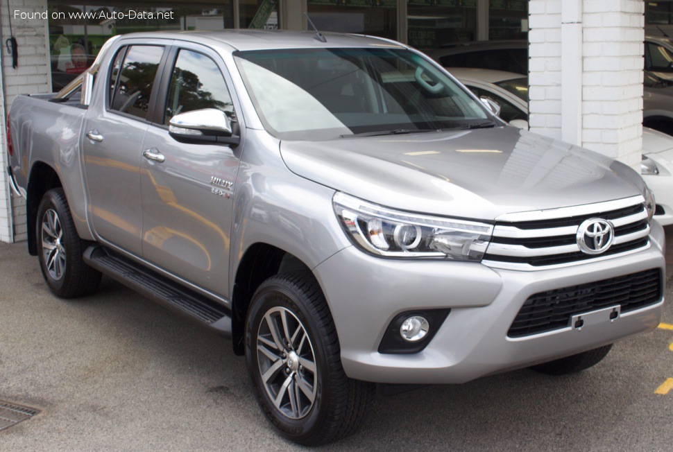 Toyota Hilux Double Cab VIII 2.4 D-4D (150 Hp) 4WD Automatic /2015, 2016, 2017/  Specs - фото