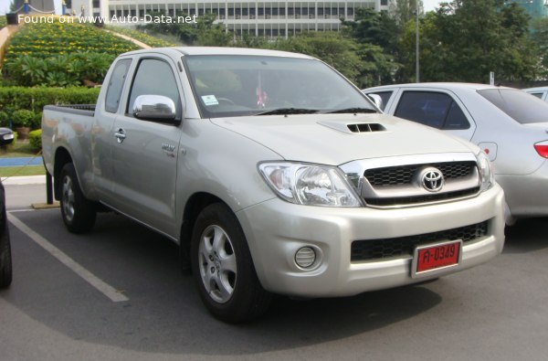 Toyota Hilux Extra Cab VII (facelift 2008) 2.5 D-4D (144 Hp) 4x4 /2009, 2010, 2011/  Specs - фото