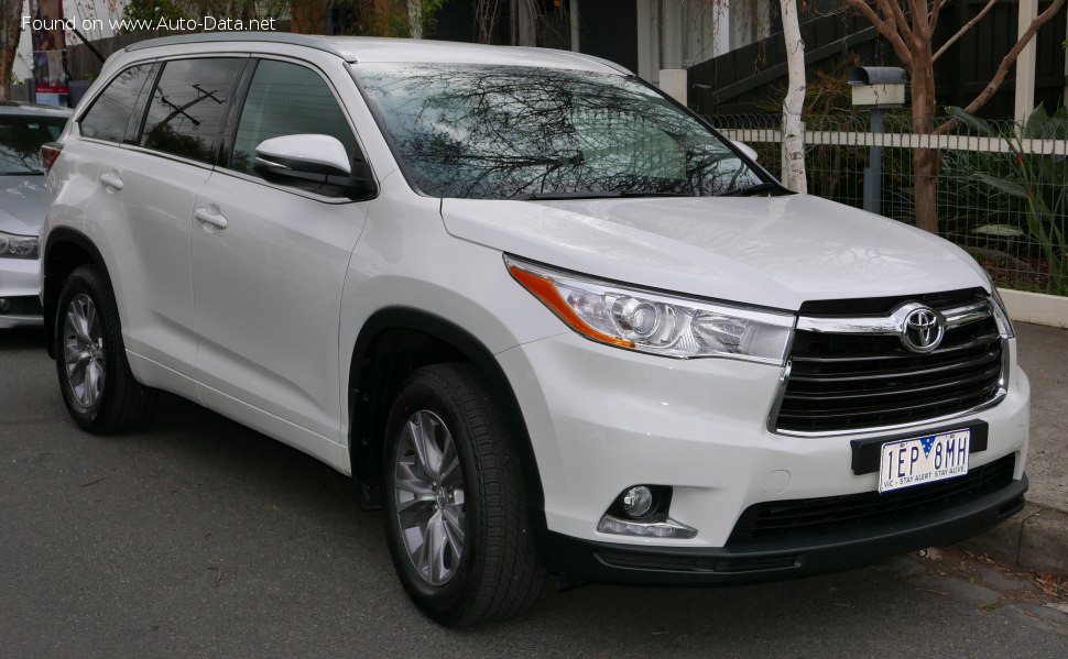 Toyota Kluger III 3.5 V6 (273 Hp) Automatic /2013, 2014, 2015, 2016/  Specs - фото