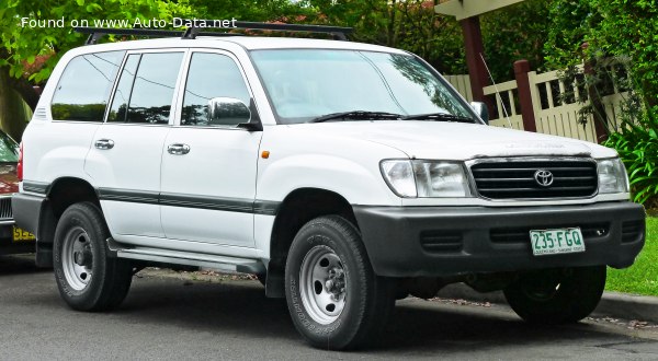 Toyota Land Cruiser (J105) 4.2 D (131 Hp) Automatic /1998, 1999, 2000, 2001, 2002, 2003, 2004, 2005/  Specs - фото