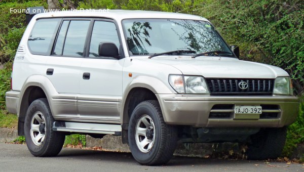 Toyota Land Cruiser Prado (J90) 5-door 3.0 TD (125 Hp) 4WD ECT /1996, 1997, 1998, 1999/  Specs - фото