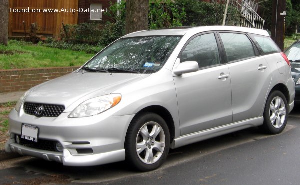 Toyota Matrix (E130) 1.8i 16V (132 Hp) /2002, 2003, 2004, 2005, 2006, 2007/  Specs - фото