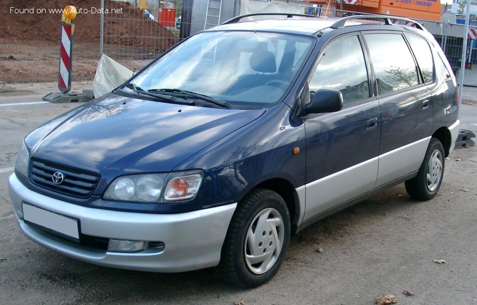 Toyota Picnic (XM1) 2.0 16V (SXM10) (128 Hp) /1996, 1997, 1998, 1999, 2000, 2001/  Specs - фото