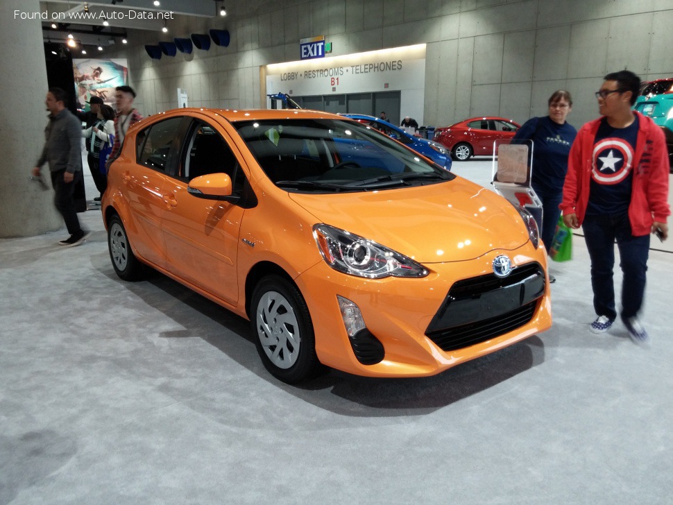 Toyota Prius c 1.5 (101 Hp) Hybrid e-CVT /2017, 2018, 2019/  Specs - фото