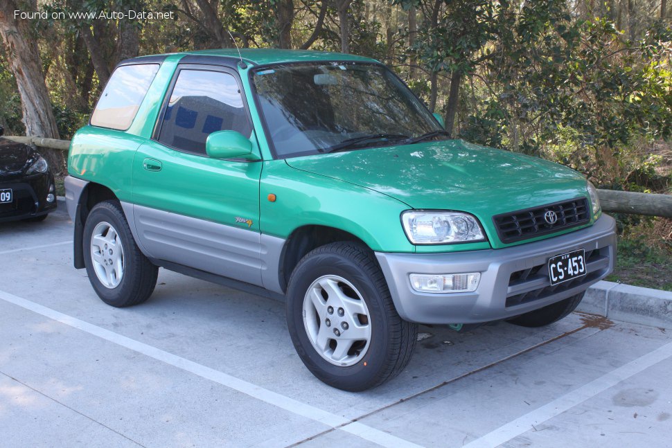 Toyota RAV4 I (XA10, facelift 1997) 3-door 2.0i 16V (126 Hp) 4WD /1997, 1998, 1999, 2000/  Specs - фото