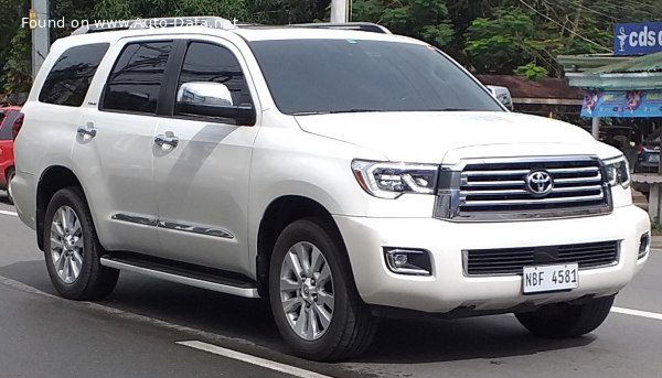 Toyota Sequoia II (facelift 2017) 5.7 V8 VVT-i (381 Hp) 4WD ECT-i /2017, 2018, 2019, 2020, 2021, 2022/  Specs - фото