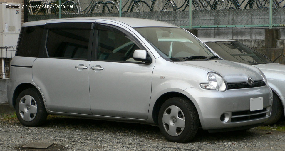Toyota Sienta I 1.5 i (110 Hp) /2003, 2004, 2005, 2006/  Specs - фото