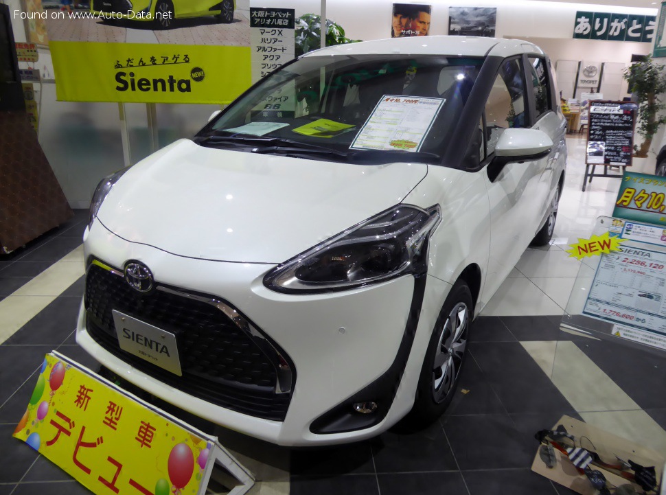 Toyota Sienta II (facelift 2018) 1.5 (101 Hp) Hybrid e-CVT /2018, 2019, 2020, 2021, 2022, 2023, 2024, 2025/  Specs - фото
