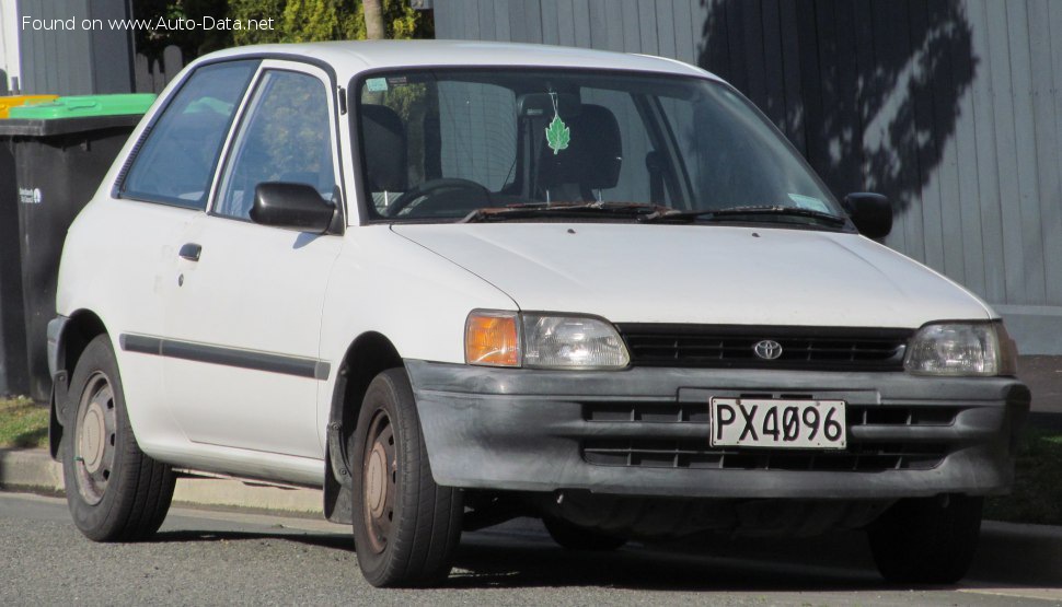 Toyota Starlet IV 1.3i 12V (82 Hp) Automatic /1989, 1990, 1991, 1992, 1993, 1994, 1995, 1996/  Specs - фото