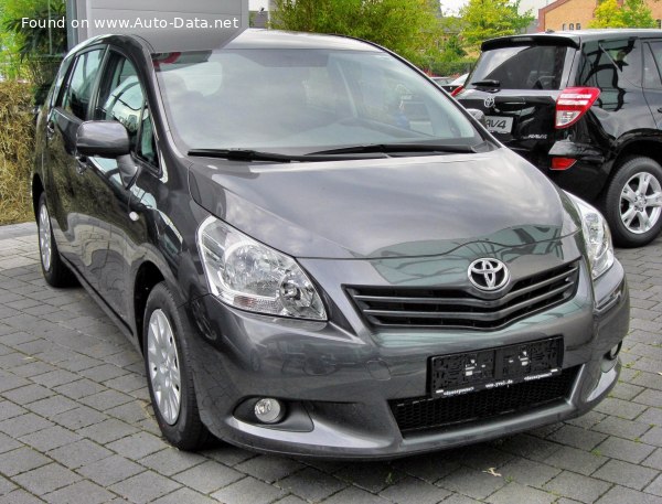 Toyota Verso 2.0 D-4D (126 Hp) 7 Seat /2009, 2010, 2011, 2012, 2013/  Specs - фото
