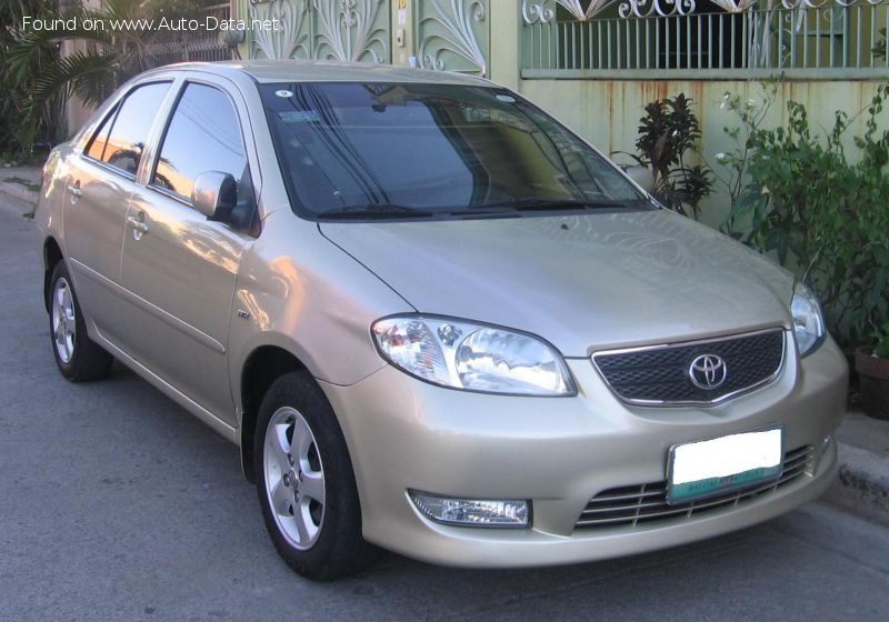 Toyota Vios I 1.5 (110 Hp) /2002, 2003, 2004, 2005, 2006, 2007/  Specs - фото
