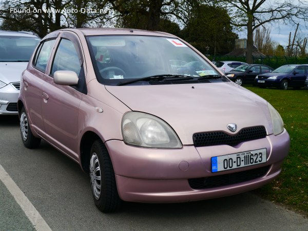 Toyota Vitz I 1.5 VVT-I 16V (109 Hp) /1999, 2000, 2001, 2002, 2003, 2004, 2005/  Specs - фото