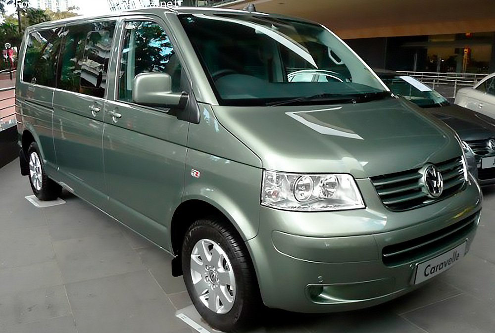 Volkswagen Caravelle (T5) Long 2.0 (116 Hp) /2003, 2004, 2005, 2006, 2007, 2008, 2009/  Specs - фото