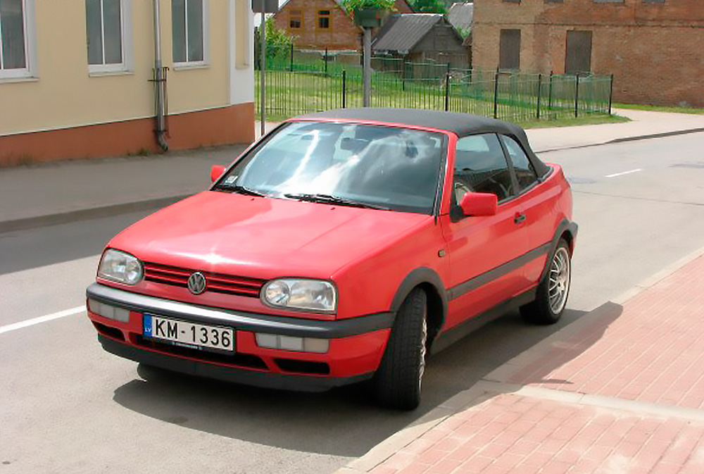Volkswagen Golf III Cabrio 1.6i (101 Hp) /1994, 1995/  Specs - фото