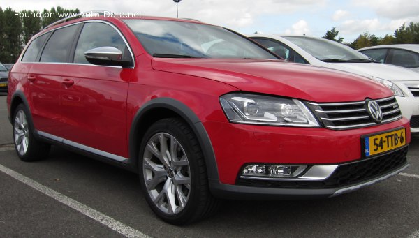 Volkswagen Passat Alltrack (B7) 1.8 TSI (160 Hp) /2010, 2011, 2012, 2013, 2014/  Specs - фото