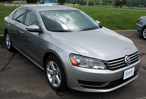 Volkswagen Passat (North America, A32) 2.0 TDI (150 Hp) /2014, 2015/  Specs - фото