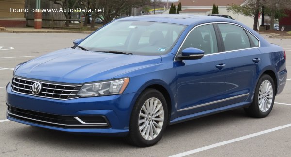 Volkswagen Passat (North America, A33) 2.0 TSI (174 Hp) Tiptronic /2017, 2018, 2019/  Specs - фото
