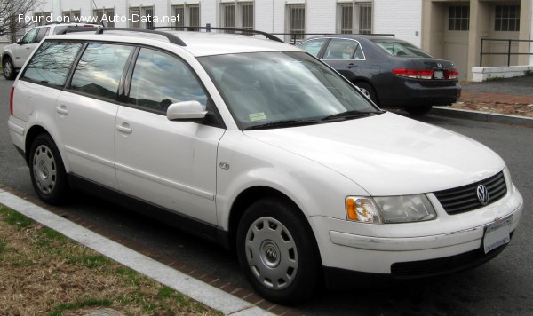 Volkswagen Passat Variant (B5) 2.5 TDI (150 Hp) Syncro /1998, 1999, 2000/  Specs - фото