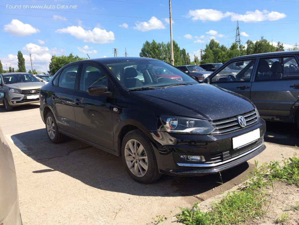Volkswagen Polo V Sedan (facelift 2014) 1.6 MPI (110 Hp) Automatic /2014, 2015, 2016, 2017/  Specs - фото