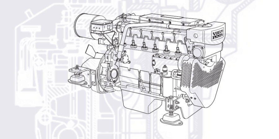 Двигатель Volvo D7C290 - фото