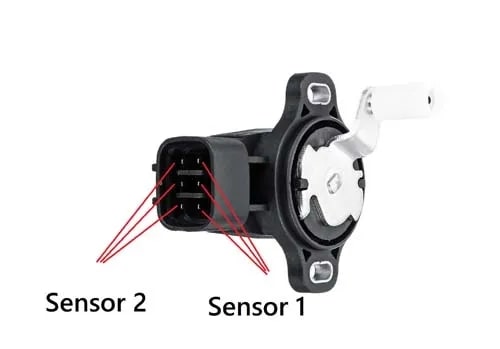 Датчик положения педали акселератора, 6-контактная схема подключения и типы - фото