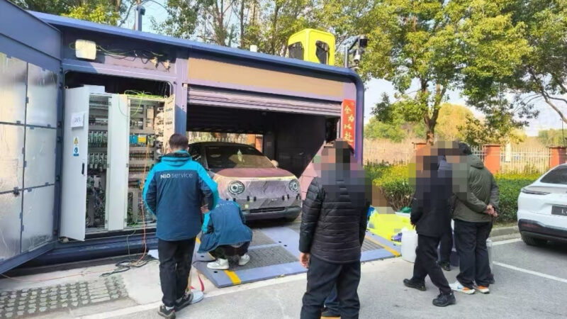 Демонстрационная станция Firefly от Nio впервые была замечена в Китае. - фото