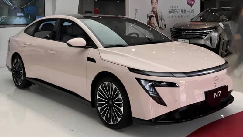 Электрический седан Nissan N7 достиг дилеров в Китае до запуска - фото
