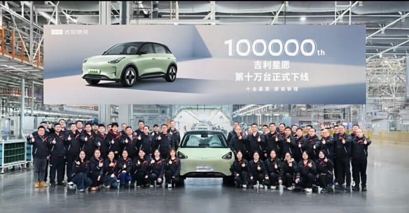 Бестселлеры EV в Китае в январе, 100 000-й Geely Singyuan отказался от производственной линии - фото